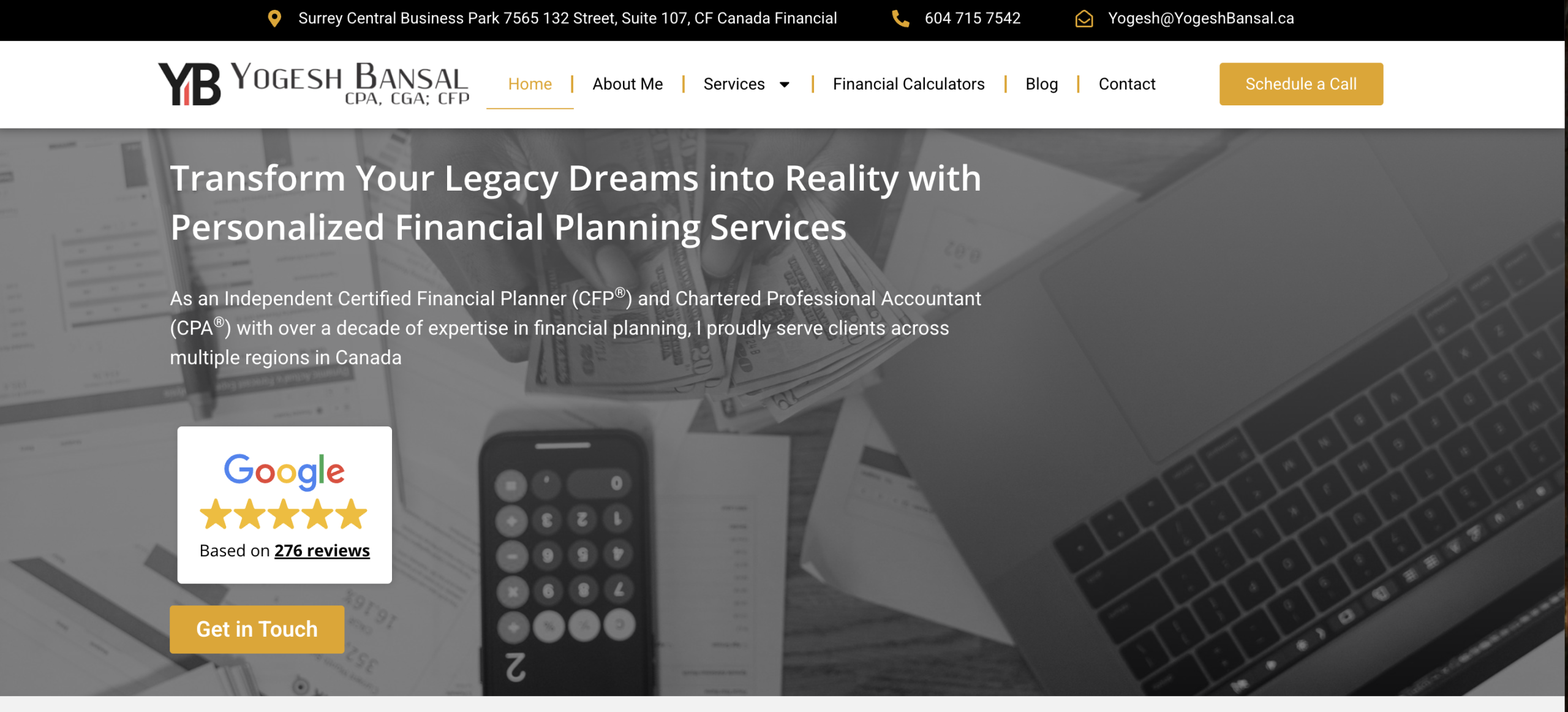 Yogesh Bansal - Fee-Only Financial Planner in Surrey